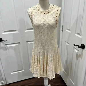 Moon River Slub Cotton sleeveless mini dress New with tag